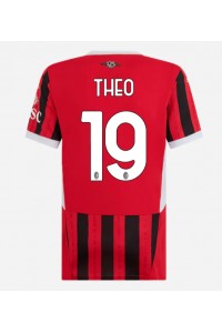 AC Milan Theo Hernandez #19 Voetbaltruitje Thuis tenue Dames 2024-25 Korte Mouw